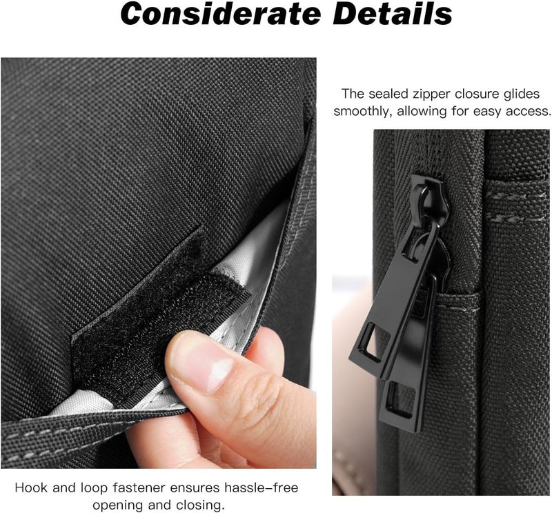 Dadanism 9-11 Inch Tablet Sleeve Bag Carrying Case for iPad (A16) 11th Gen 11", iPad 10th Gen 10.9" Air 5/4, i-Pad Air/Pro 11", i-Pad 9/8/7th 10.2", Galaxy Tab A9+ Plus 11"/S9 FE, Tab M11 11", Black - Image 5